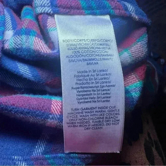 Ralph Lauren Denim Shacket Shirt Green Blue Flannel Full Zip Jacket Medium - Picture 5 of 6